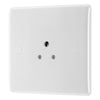 BG Electrical 2A Unswitched Round Pin Socket White & 50mm Pattress Back Box