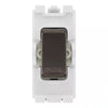 BG RRFDBN Black Nickel 20 Amp Double Pole Appliance Grid Switch Labelled Fridge
