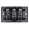 BG Nexus Matt Black 200W 2 Way Triple Trailing Edge Dimmer Switch NFB83 with 25mm Steel Back Box