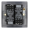 BG Nexus Antique Brass 200W 2 Way Double Trailing Edge Dimmer Switch NAB82 with 25mm Steel Back Box