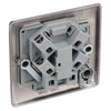 BG Nexus Black Nickel 13A Unswitched Spur with Flex Outlet NBN55 and 25mm Steel Back Box