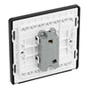 BG Evolve Polished Copper 10AX 1 Way Press Switch PCDCP14B with 35mm Steel Back Box