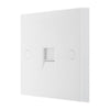 BG 9BTS/1 Moulded Square Edge | White | 1 Gang Screw Terminal Secondary Telephone Sock