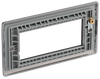 NBNEMR4 Back - The Euro Module range from British General combines plates and interchangeable modules so you can configure your own bespoke switches and sockets.