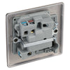 BG Nexus Black Nickel 13A Switched Fused Connection Unit NBN50 and 25mm Steel Back Box