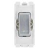 BG RRBLBS Brushed Steel 20 Amp Double Pole Appliance Grid Switch Labelled Boiler
