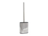 Corby Sana Toilet Brush & Holder in Polished Steel & Black