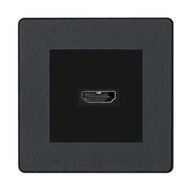 BG Evolve Matt Grey PCDMGHDMI1B 1 Gang Single HDMI Socket