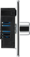 BG FPC82 Nexus Screwless Flatplate | Polished Chrome | 2 Gang 200W 2 Way Trailing-Edge Push Dimmer Switch