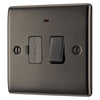 BG Nexus Black Nickel 13A Switched Spur with Neon NBN52 and 25mm Steel Back Box