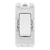 BG Evolve Pearlescent White 8 Gang Custom Grid Light Switch