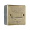 Antique Brass 10A Triple Pole Fan Isolator Switch & Surface Pattress Back Box