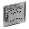 BG Nexus Antique Brass 20A 16AX 2-Way Triple Light Switch NAB43 with 35mm Steel Back Box