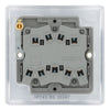 BG Nexus Metal Polished Chrome 20A 16AX 2 Way Triple Light Switch NPC43 with 25mm Steel Back Box