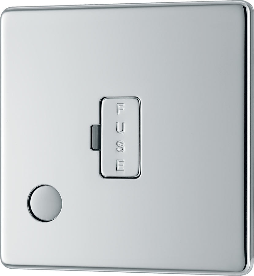 FPC55 Front - This 13A fused and unswitched connection unit from British General provides an outlet from the mains containing the fuse ideal for spur circuits and hardwired appliances.