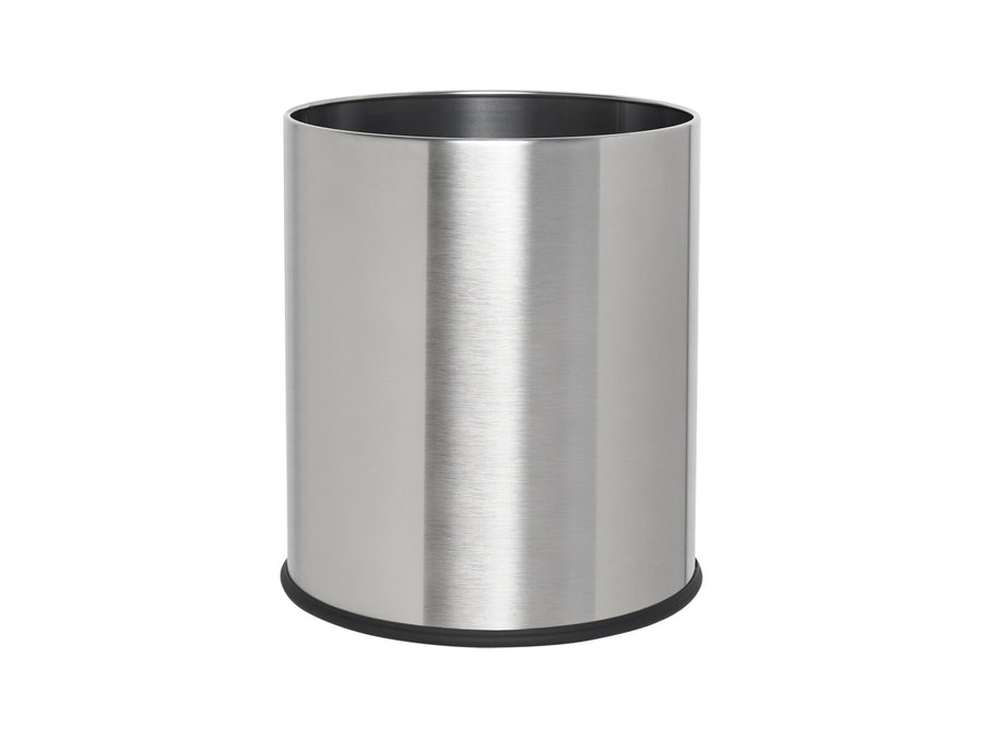 Corby Thornton Single Layer Waste Bin in Brushed Steel, 9L