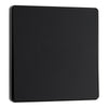 BG Evolve Matt Black Intermediate Edge to Edge Rocker Switch PCDMB13EB with 35mm Steel Back Box