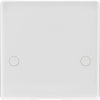BG 879 Moulded Round Edge | White | 1 Gang 45A Bottom Entry Flex Outlet Plate