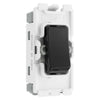 BG Evolve Black RRBELLPCDB 20 Amp Double Pole Appliance Grid Switch Labelled Bell Symbol