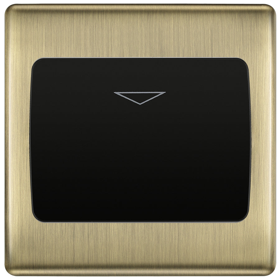 BG Nexus Metal Antique Brass Key Card Switch NABKYCSB