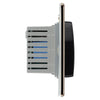BG Nexus Screwless Black Nickel Hotel Key Card Switch FBNKYCSB