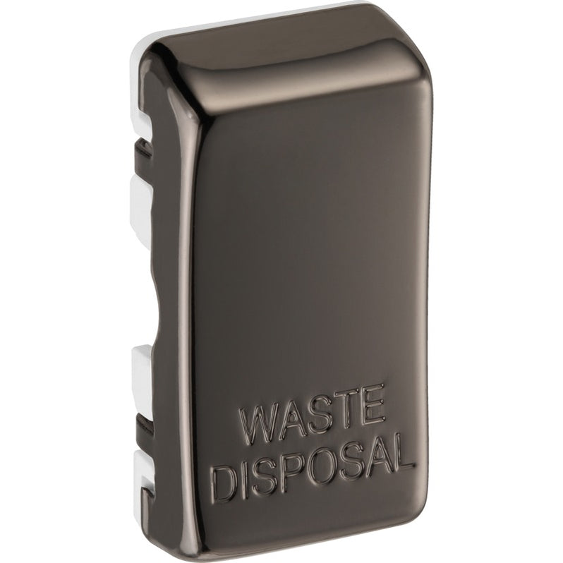 BG RRWDISBN Nexus Grid Black Nickel 'WASTE DISPOSAL' Rocker