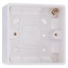 BG Nexus Single 1 Way Light Switch 1 Gang 10AX White & 32mm Pattress Back Box