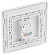 BG PCDCLRJ451W Pearlescent White Evolve RJ45 Cat6 Data Outlet