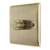 BG Nexus Antique Brass 200W 2 Way Single Trailing Edge Dimmer Switch NAB81 with 25mm Steel Back Box