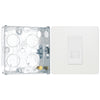 BG Evolve Pearlescent White Secondary Telephone Outlet PCDCLBTS1W with 25mm Steel Back Box