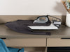 Corby Sutton Table Top Ironing Centre in Light Grey with Sherwood 1200W Steam Iron - UK Plug