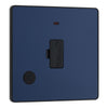 BG Evolve Matt Blue 13A Flex Outlet Neon Unswitched Fused Connection Unit PCDDB54B with 25mm Steel Back Box