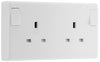 BG 822CON Moulded Round Edge | White | 13A SP Converter Switched Socket