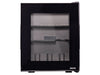 Corby Eton E Glass Door Minibar in Black - UK Plug