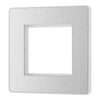 BG Evolve Brushed Steel 45W USB Wall Socket Euro Module USB-A & C - Black Insert