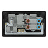 BG Evolve Satin Brass 45A Switch 13A Switched Socket Cooker Control Unit PCDSB70B with 35mm Steel Back Box