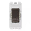 BG RRWDISBN Black Nickel 20 Amp Double Pole Appliance Grid Switch Labelled Waste Disposal