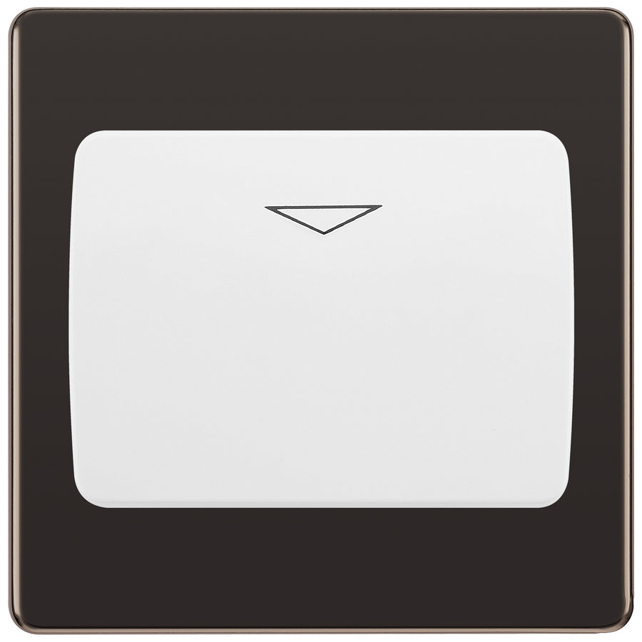 BG Screwless Black Nickel Key Card Switch FBNKYCSW