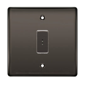 BG Black Nickel 1 Gang 20 Amp Double Pole Secret Key Grid Switch