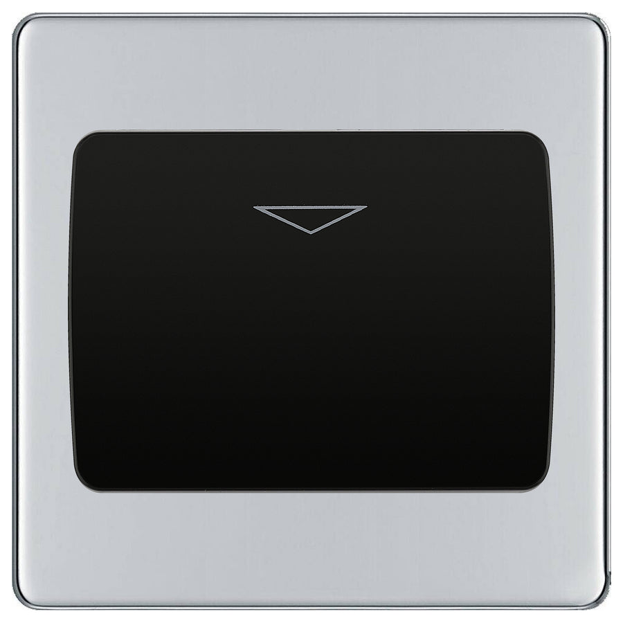 BG Nexus Screwless Polished Chrome Hotel Key Card Switch FPCKYCSB