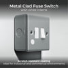 BG MC550F Metal Clad | 13A 2 Pole Flex Outlet Switched Fused Connection Unit