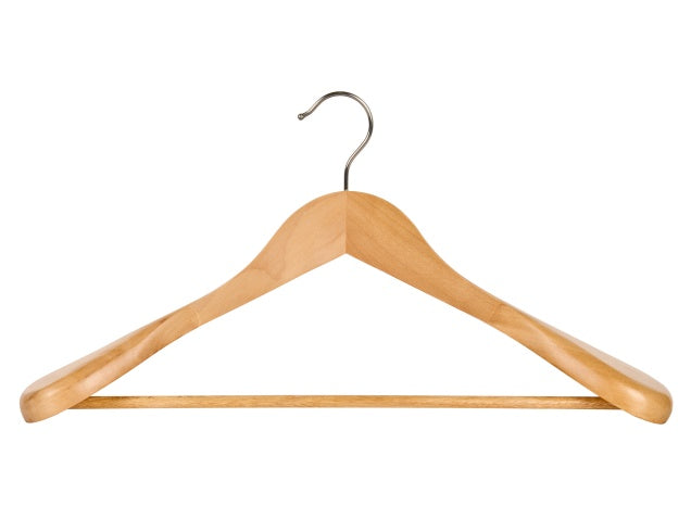 Corby Clifford Hooked Suit Hanger in Light Wood