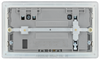 BG Electrical FBS22U3G Nexus Screwless Flat-Plate Double Switched Plug Socket Brushed Steel Grey Insert 2 USB 3.1A