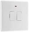 BG 852 Moulded Round Edge | White | 13A 2 Pole Neon Switched Fused Connection Unit