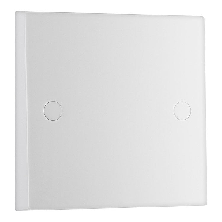 BG 954 Moulded Square Edge | White | 25A Bottom Entry Flex Outlet Plate