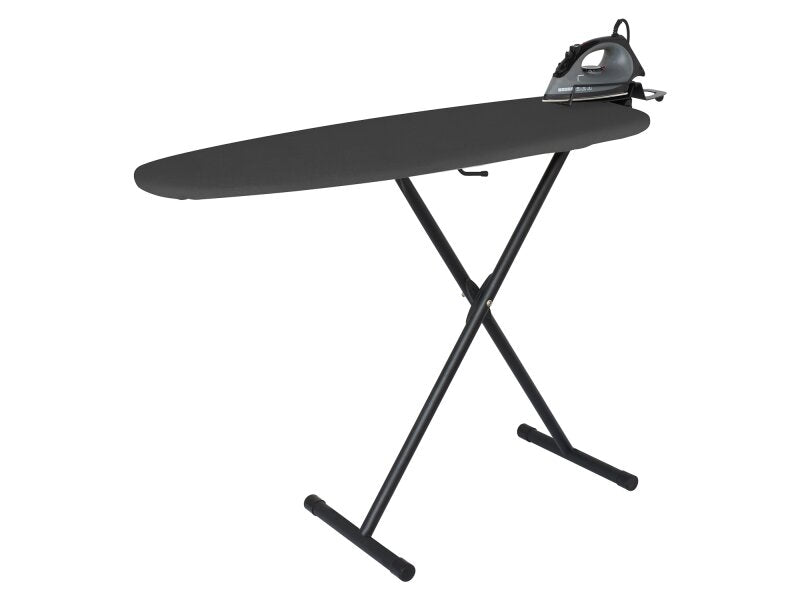 Corby Oxford Ironing Centre in Dark Grey with Sherwood 1200W Steam Iron - UK Plug