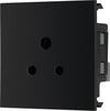BG EM2ASB Euro Module 2A Round Pin Unswitched Socket - Black