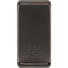 BG RRDWBN Nexus Grid Black Nickel 'DISH WASHER' Rocker