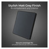 BG Evolve Matt Grey 1 Gang Single Blank Plate PCDMG94B with 25mm Steel Back Box