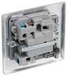 NBS50 Back - This switched and fused 13A connection unit from British General provides an outlet from the mains containing the fuse and is ideal for spur circuits and hardwired appliances.